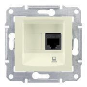Sedna Розетка компьютерная RJ45 категория 5е в рамку бежевая