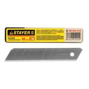 Лезвия STAYER MASTER 18 мм сегментированные, 10 шт, 8 сегментов