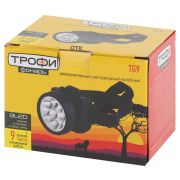 Фонарь налобный светодиодный 4Вт 50Лм IP40 LED 2 режима аккумуляторный TG9 черный