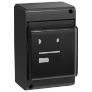 UNION Mini Корпус пластик. КМПн-4 IP30 черный IEK
