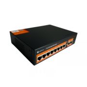 Коммутатор управляемый L2 с обл. упр. 8х100Мбит/с (RJ45 с PoE+) 2х1Гбит/с (RJ45) Uplink 120Вт