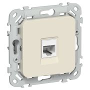 FLITE Розетка компьютерная RJ45 категория 5Е UTP РК5е-1-0-ФлСл сливочный IEK