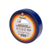 Изолента ПВХ KRANZ профессиональная, 0.18х19 мм, 20 м, синяя