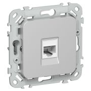 FLITE Розетка компьютерная RJ45 категория 5Е UTP РК5е-1-0-ФлА алюминий IEK