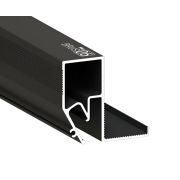 Профиль 8608 Брус 06 RAL 9005 черный 2,0 м