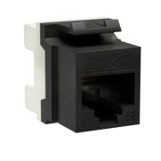 Модуль Кейстоун (Keystone) RJ45 CAT5E неэкр180 градусов черный