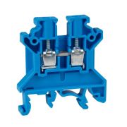 Клемма проходная 2,5 кв.мм винтовая OptiClip CTS-2,5-I-BU-24A-(0,2-2,5)-синий