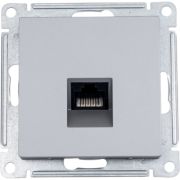 Розетка ATLASDESIGN компьютерная RJ45 механизм сталь