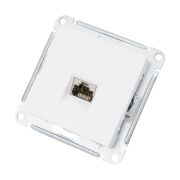 ATLASDESIGN РОЗЕТКА компьютерная RJ45, кат. 6A, механизм, БЕЛЫЙ
