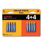 Батарейка LR03 4+4BL MAX SUPER Alkaline AAA