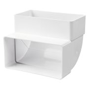 Колено вертикальное 120x60 в индивидуальной упаковке 7272