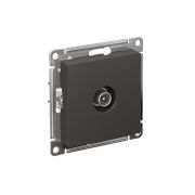 ATLASDESIGN TV РОЗЕТКА оконечная 1DB, механизм, БАЗАЛЬТ
