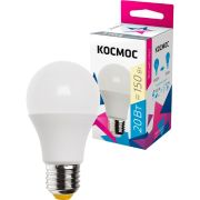 Лампа светодиодная LED 20Вт 220В Е27 D60х118 3000К теплый A60 1800 лм