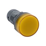 Лампа сигнальная SB7 моноблочная 22мм желтая LED 24В DC