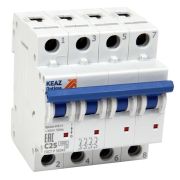 Выключатель автоматический четырехполюсный 25А C 6кА AC OptiDin BM63-4C25-УХЛ3