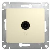 GLOSSA Розетка телевизионная TV в рамку 1дБ бежевая