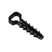 Дюбель-хомут для плоского кабеля черный PCD-F 05x10-45-100BL PA6.6 Jazzway (100 шт/уп) Jazzway