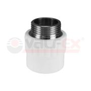Муфта комбинированная 32x3/4' НР полипропиленовая PPR белая
