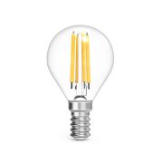 Лампа светодиодная филаментная LED 13 Вт 1150 лм 4100К шар P45 нейтральный E14 AC 220В прозрачная колба Black Filament