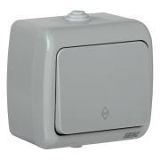 AQUATIC Выключатель 1 клавишный открытой установкипроходной IP54 ВС-20-1-2-A