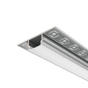 Профиль алюминиевый встраиваемый скрытого монтажа 61x14, 2м, Серебро