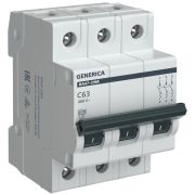 Выключатель автоматический ВА47-29М 3P 63А 4,5кА C GENERICA