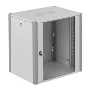 Шкаф телекоммуникационный настенный 19' 6U дверь стекло IP20. 600x350x315mm(ШхГхВ) цвет серый(RAL 7035/RAL7000)