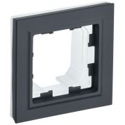 BRITE Рамка 1 пост IP44 РУ-1-БрГ-44 графит