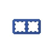 ATLASDESIGN ANTIQUE 2-постовая рамка, универсальная, АКВАМАРИН