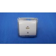 GLOSSA PRO РОЗЕТКА компьютерная RJ45 кат.5E, механизм, БЕЛЫЙ