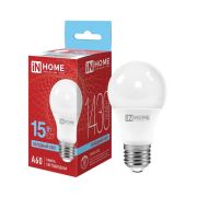 Лампа светодиодная LED-A60-VC 15Вт 230В Е27 6500К 1430Лм IN HOME