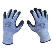 Перчатки РУБЕЖ НИТ С DY1350FRB-B/BLK (антипорезные 5 уровень, с вспененным нитриловым обливом) размер 8 SCAFFA