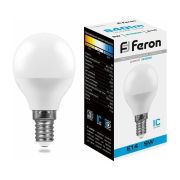 Лампа светодиодная LED 9вт Е14 дневной матовый шар