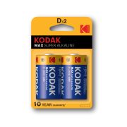 Батарейка Kodak LR20-2BL MAX SUPER Alkaline [KD-2] (20/100/3200)