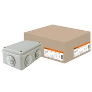 Распаячная коробка ОП 120х80х50мм крышка IP55 6 вх. TDM