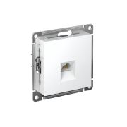 Розетка ATLASDESIGN компьютерная RJ45 механизм белый