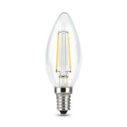 Лампа светодиодная филаментная LED 9 Вт 710 лм 4100К свеча нейтральный E14 AC 220В прозрачная колба Black Filament
