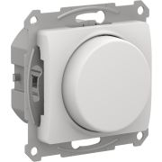 GLOSSA СВЕТОРЕГУЛЯТОР (диммер) повор-нажим, LED, RC, 400Вт, мех.,  БЕЛЫЙ