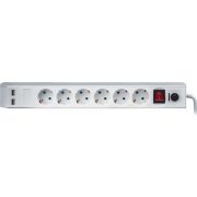 Фильтр сетевой NSP-USB-06-180-ESC-3x1 6 гнезд 1.8м