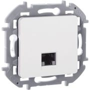 Розетка компьютерная RJ45 категория 6 UTP белый INSPIRIA