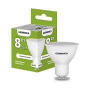 Лампа светодиодная PAR16 софит 8Вт 230В 4000К GU10 GENERICA