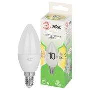 Лампа светодиодная LED 10 Вт 1000Лм 3000К свеча теплый E14 220-240В LED B35-10W-830-E14 Green Line
