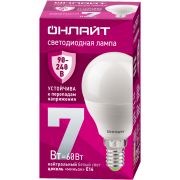 Лампа светодиодная 7 Вт OLL-G45-7-230-4K-E14-FR PRO 90-240В
