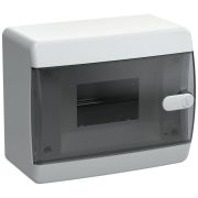 Корпус пластиковый навесной на 6 модулей ЩРН-П-6 IP41 UNION Compact черная прозрачная дверь