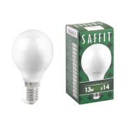 Лампа светодиодная LED 13вт Е14 белый матовый шар