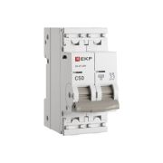 Выключатель автоматический двухполюсный 2P 50А (C) 6kA ВА 47-63N M636250C PROXIMA EKF