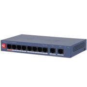 Коммутатор управляемый L2 8x100Мбит/с (RJ45 с PoE+,PoE++) , 2x1Гбит/с (RJ45) 60Вт
