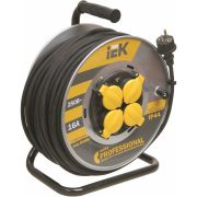 Удлинитель силовой 4 розетки шнур 50м КГ 3x1.5 УК50 с термозащитой IP44