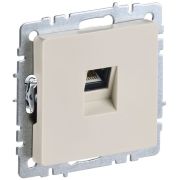BRITE Розетка компьютерная RJ45 кат.5E РК10-БрКр бежевый