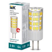 Лампа светодиодная CORN капсула 5Вт 230В 4000К керамика G4